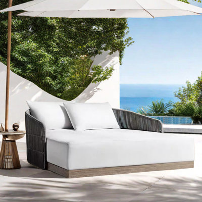 59.06 " W Patio Daybed with Cushions