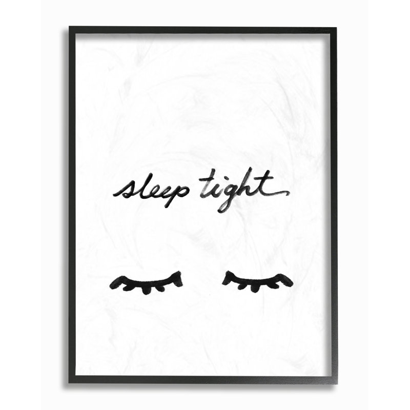 « sleep strict », illustration minimaliste surdimensionnée pour l’art textuel, H 20 po x l 16 po x P 1,5 po