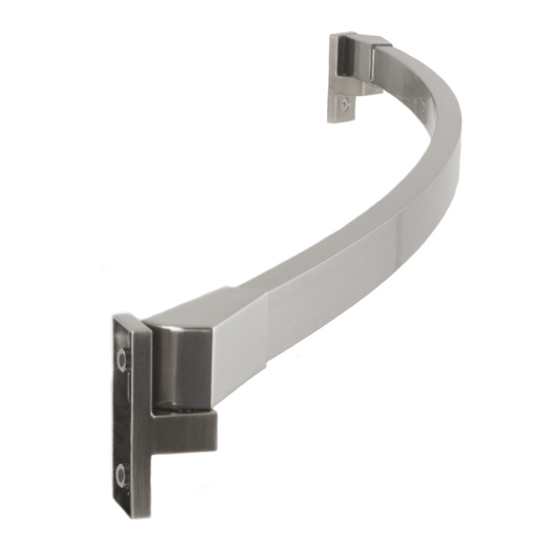 60'' Curved Shower Curtain Rod, Brushed Nickel