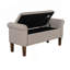 Banc de rangement rembourré