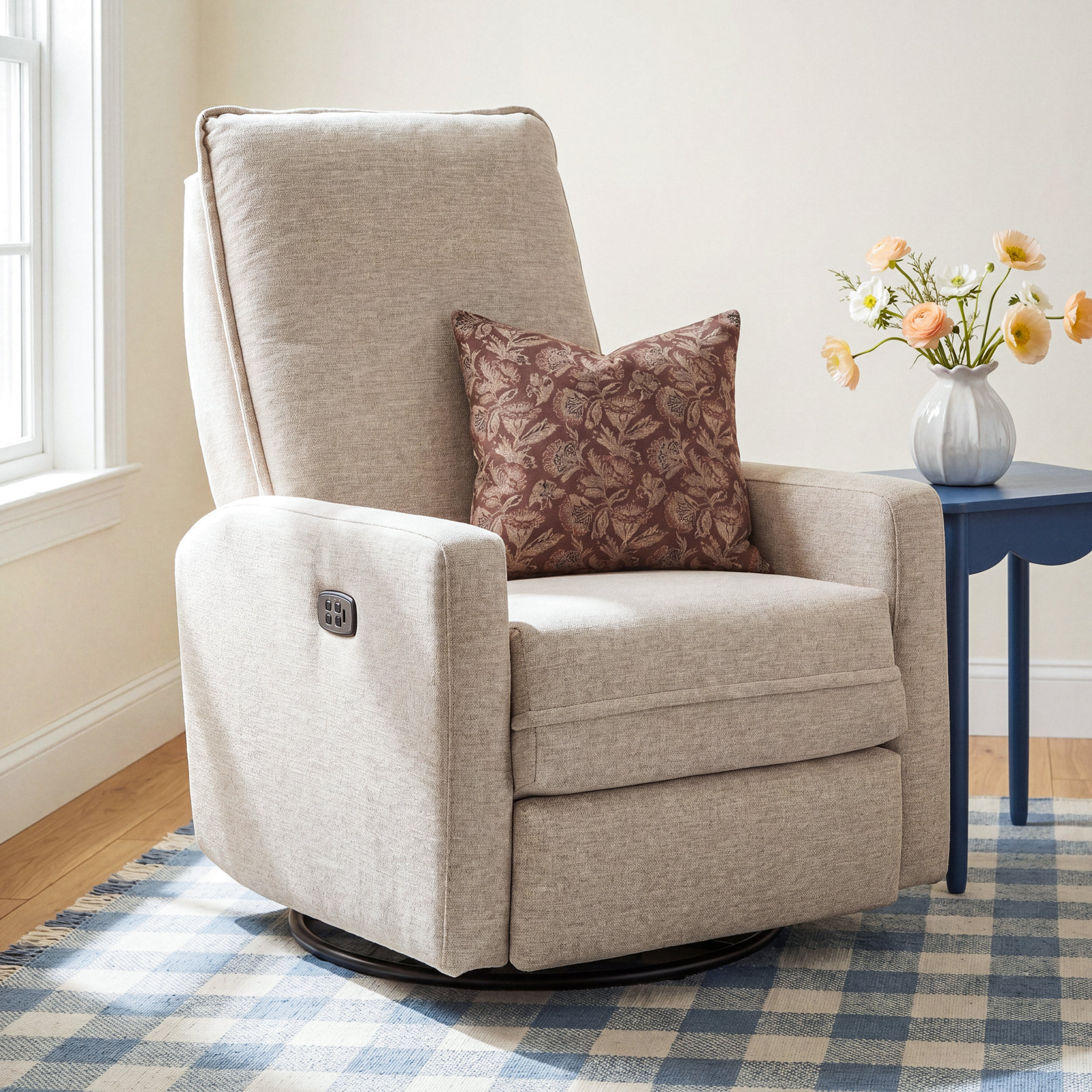 Recliner, Charcoal Grey Performance