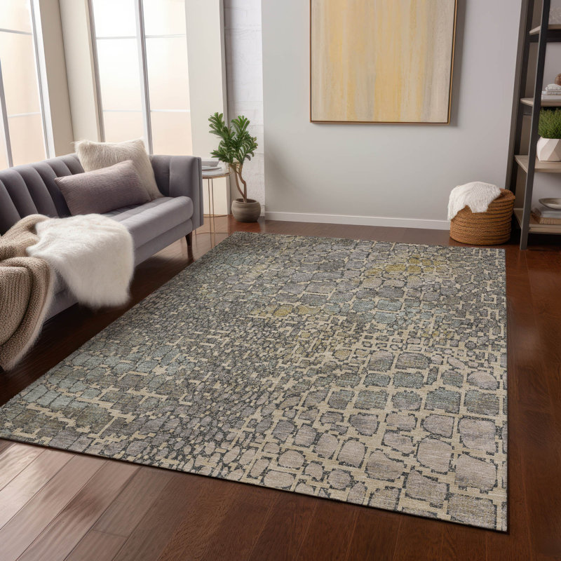 Tapis intérieur / extérieur ivoire lavable Siena , 5' x 7'6"