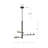 Cypress 3 Arm Opal Glass LED Chandelier-95320088
