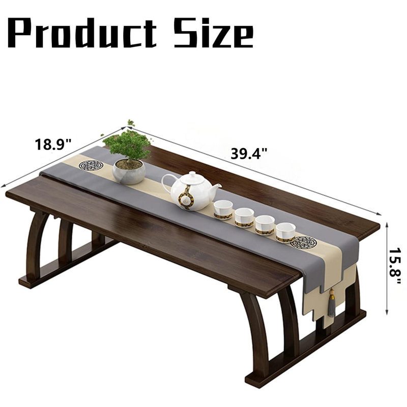 Bamboo Coffee Table, Low Table, Brown