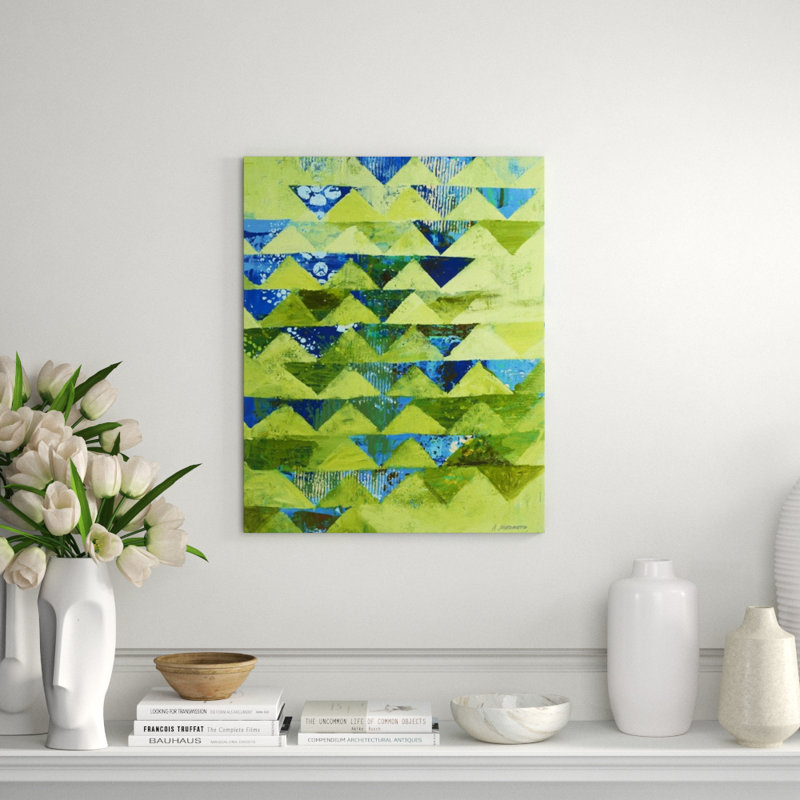 Triangular Configurations IV Print, 30" H x 24" W x 1.5" D, Outdoor