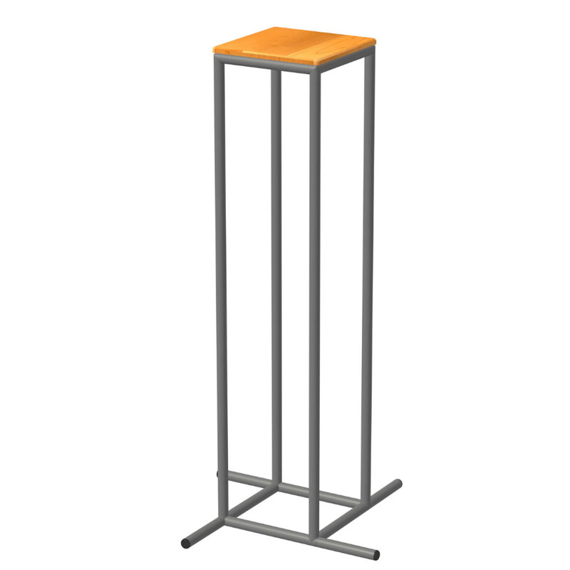 Holmestrand End Table, Natural Maple, Silver