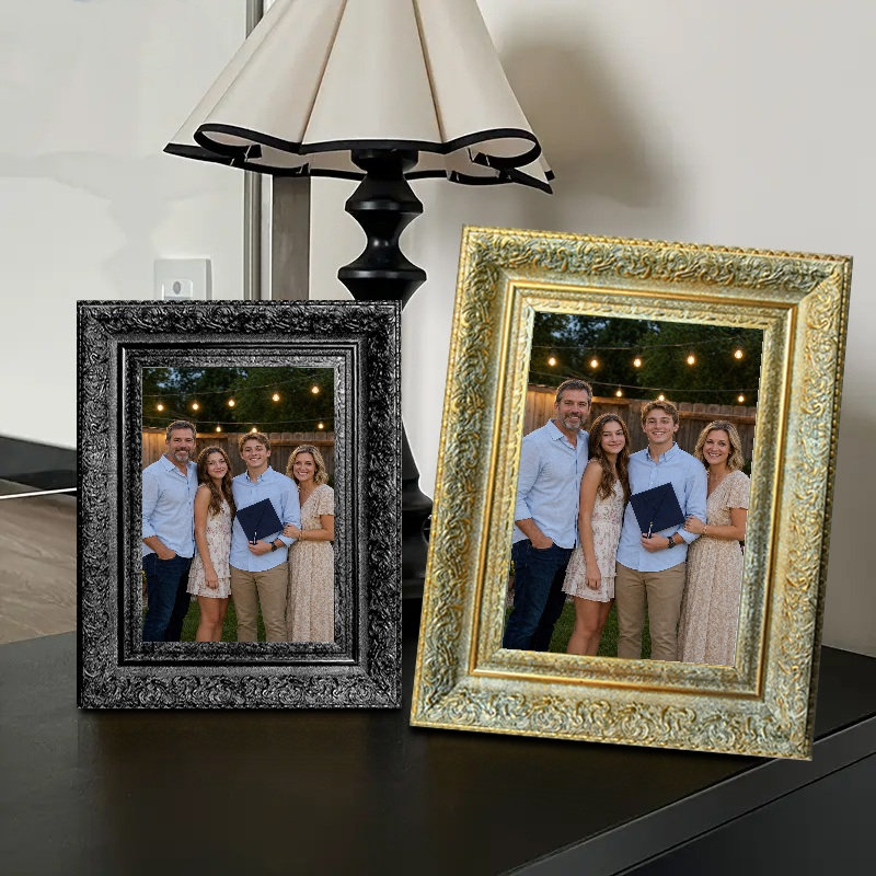 Cadre photo sophistiqué doré antique 1PC pour photos 11 po x 14 po, Or antique, 1, 11" W x 14" H