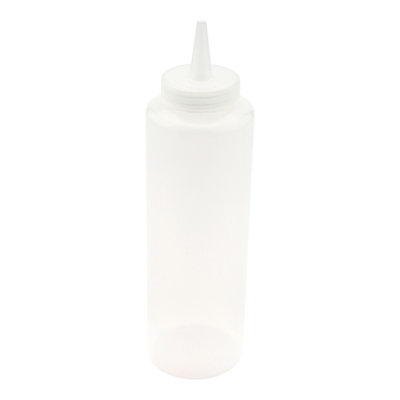 12 ustensiles de restaurant, 6 bouteilles de gicleurs rechargeables - embout de précision, bouche large, bouteilles de sauce en plastique transparent, pour condiments, vinaigrettes et sauces