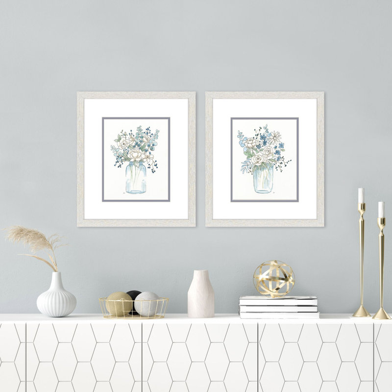 Bouquet Whisper Framed Art