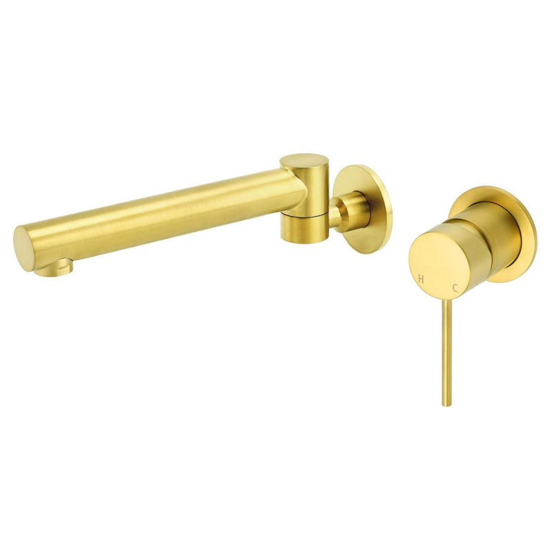 Anova Swivel Wall Basin Mixer Tap Set Round Mono Sink Vanity Bathtub Spout Filler Facuet