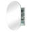 20 x 30 Inches Oval Bathroom Medicine Cabinet with Frameless Mirror, Surface or Recessed Mount Bathroom Cabinets-1926959857
