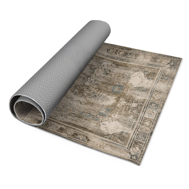 Classic Revival Indoor And Outdoor Area Rug, Rectangle 4' x 6'