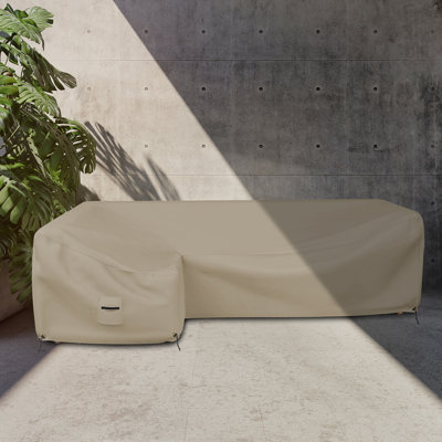 Kiel Heavy Duty Waterproof L Shaped Patio Sofa Cover, 3-Sear Sectional Cough Covers for Living Room by Freeport Park