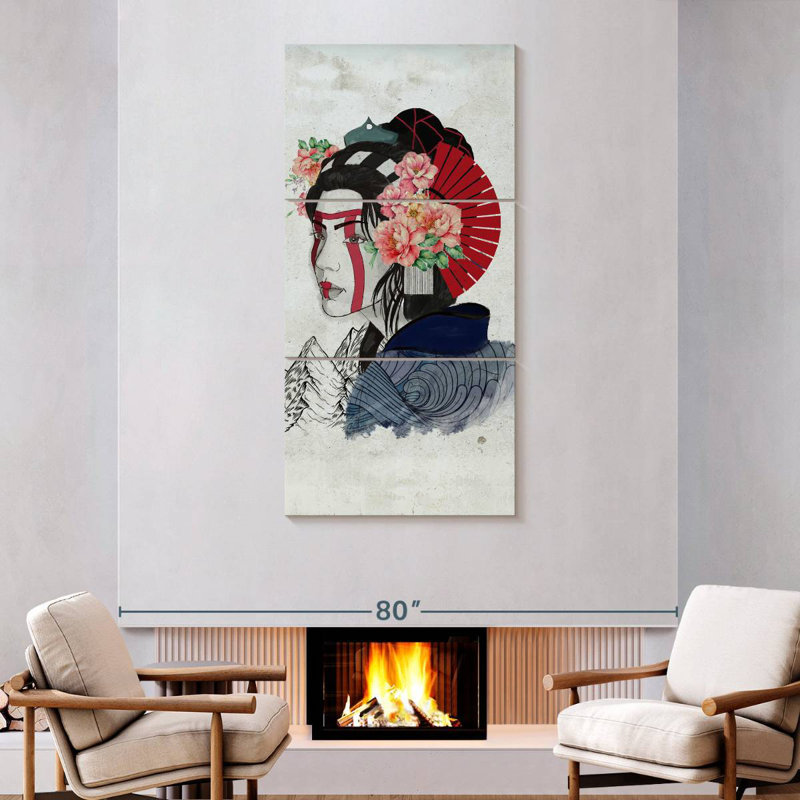 Portrait de femme Geisha