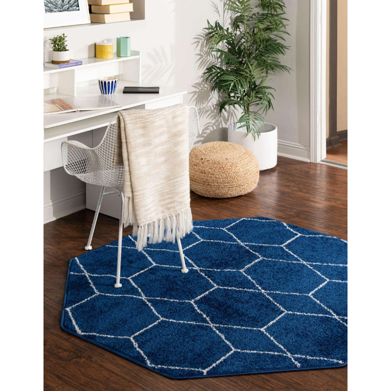 Tellaro Abstract Indoor Rug, Octagon 7'10" x 7'10"