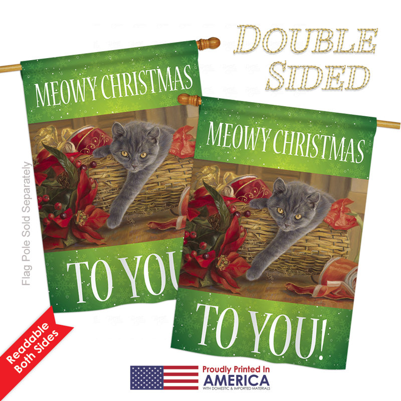 Double Sided Polyester Animal House Flag, 40" H x 28" W