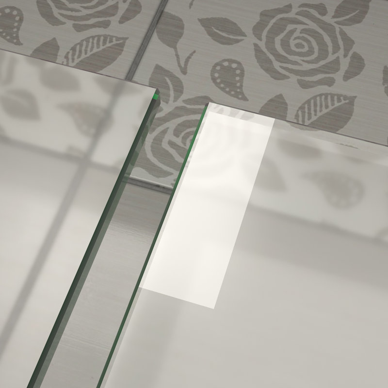 Opal Mirage MCOCOD 56-61"W x 79"H Double Sliding Frameless Soft Close Shower Door with 3/8"(10mm)Frosted Glass, Brushed Gold