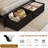 Full Bed Frame with 2 Fabric Drawers and Open Storage Headboard, Adjustable LED Light and Charging Station, No Box Spring Needed-1080243167-1099755934-1105129903