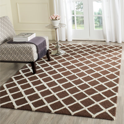 Sanyla Hand Tufted Wool Geometric Rug