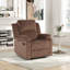 Fauteuil inclinable manuel rembourré en microfibre Nikodemos-1530999296