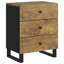 Alberta 55cm W Metal Bedside Table