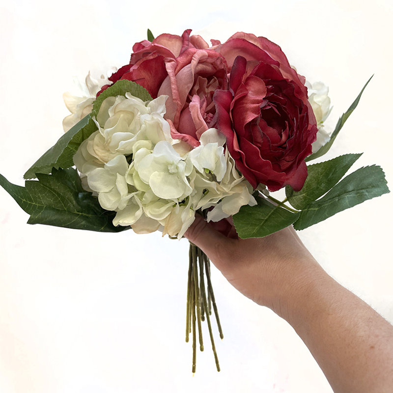 Silk Rose Arrangement, Red
