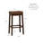 Bartonville Counter & Bar Solid Wood Backless Stool with Upholstered Seat-97594636-111051092