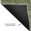 Tapis olive Tweedy lavable à la machine Premium-726292406