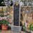 Teamson Home 98 cm Contemporary Outdoor LED Waterfall Fountain with Pebble Base, Gray/Black