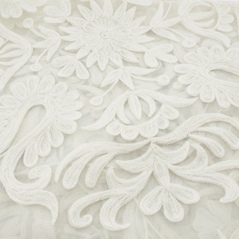 Alessandra Embroidered Tablecloth, Ivory