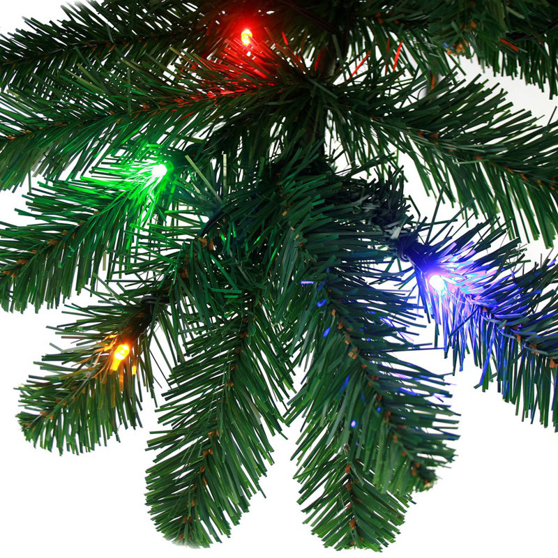6.89' H Lighted Artificial Spruce Christmas Tree