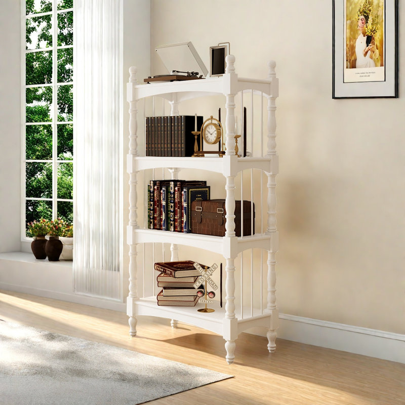 Bibliothèque pratique haut de gamme, Blanc, (4 tablettes) H 61,4 po x l 27,5 po x P 14,1 po