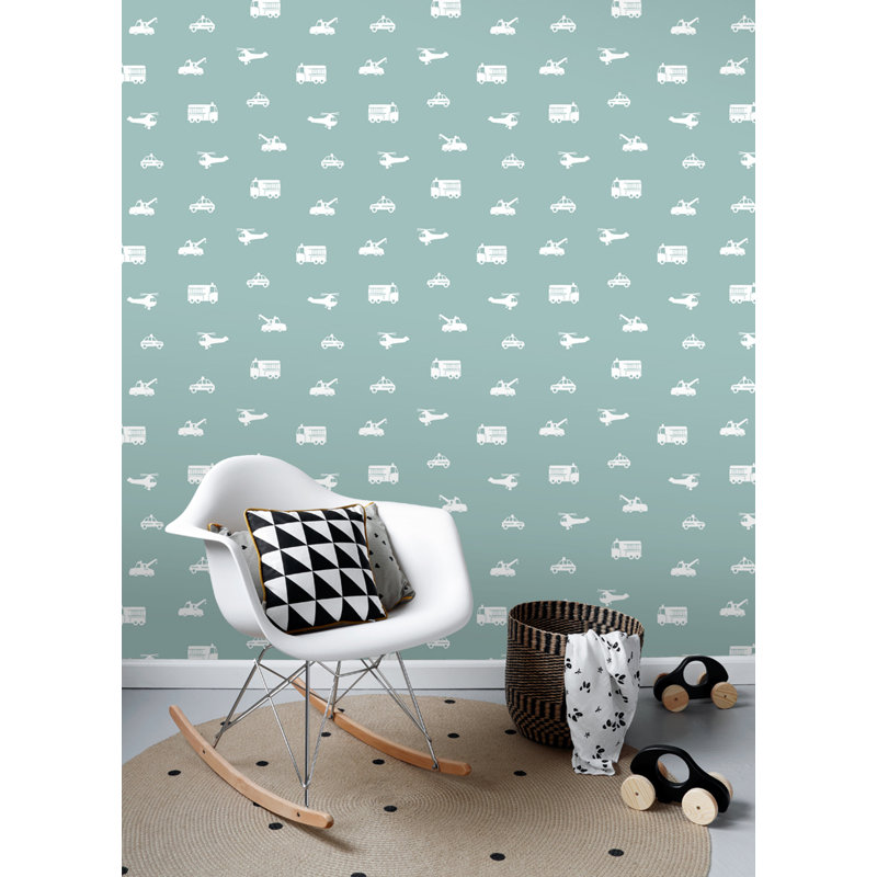 Briony Navy Vehicles Wallpaper, Blue