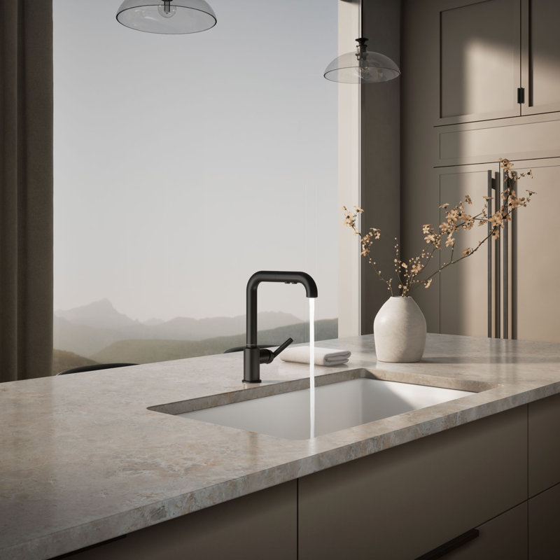 Purist® Pull Out Bar Faucet with Accessories, Matte Black