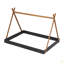 Lit double pleine grandeur avec structure triangulaire