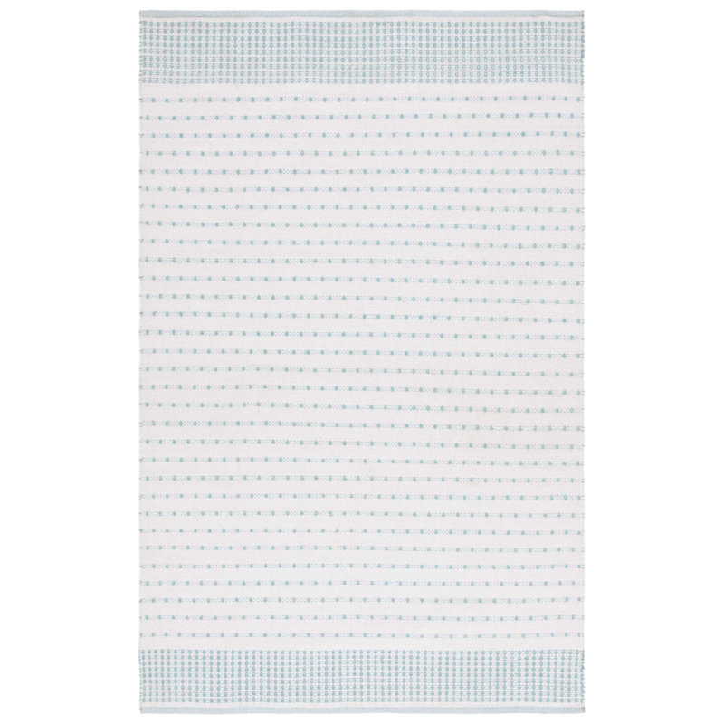 Aitken Flat Weave Cotton Geometric Rug, Rectangle 6' x 9'