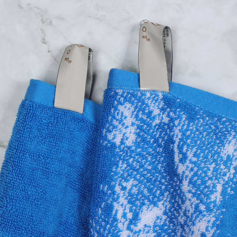 Ensemble de serviettes 100% coton à séchage rapide 500 g / m² Kreager 500 g / m², Bleu, Ensemble de 10 serviettes