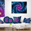 Coussin lombaire floral brillant à fleurs