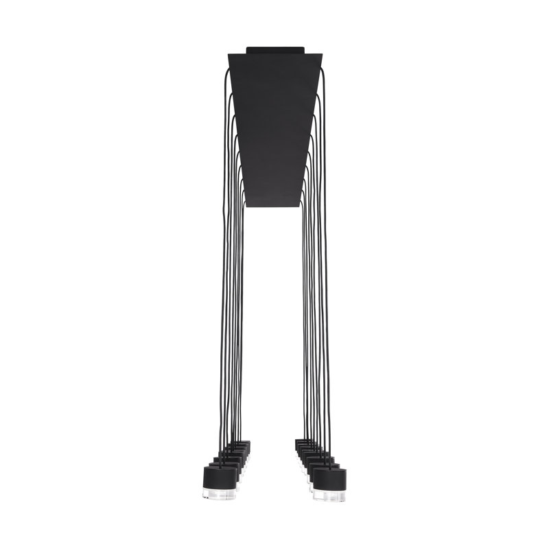 Gable 18 - Light LED Pendant, Nightshade Black