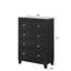 Mobilier de chambre à coucher à 1 commode avec 4 tiroirs et 1 dessus contemporain