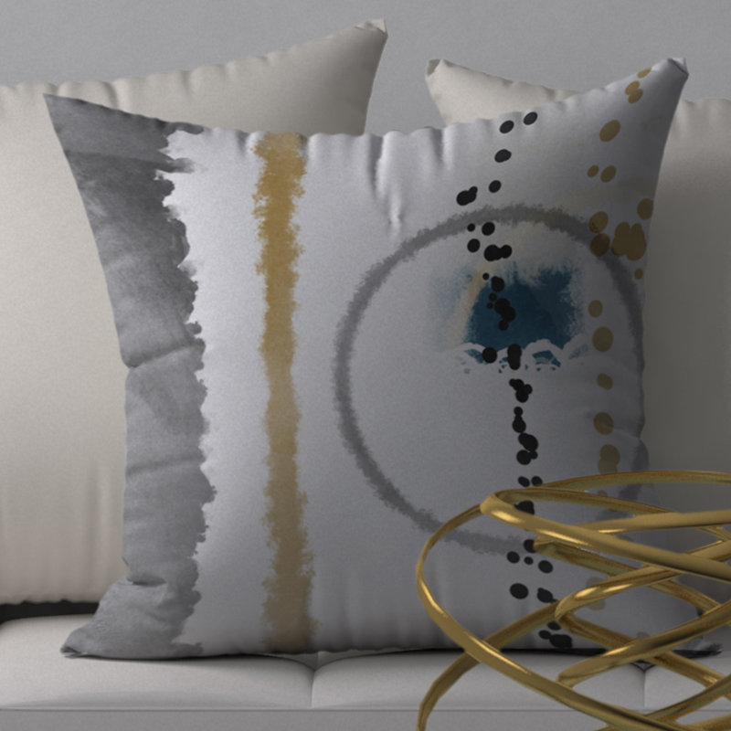 Housse de coussin carrée fiable et insert, 24 po x 24 po