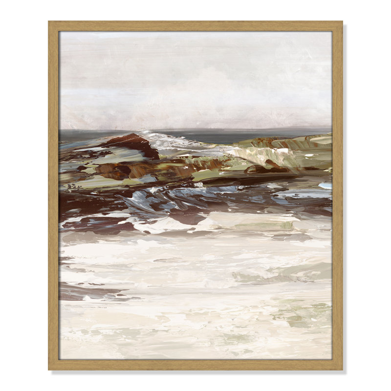 «Stoney Peak Print» par Casa Fine Arts, 25.5" H x 21.5" W x 0.75" D, Impression encadrée naturelle sans passe-partout