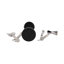 Ensemble d'outils de bar décoratifs avec support pour la décoration intérieure - Accessoires élégants de bar à cocktail pour la salle à manger ou le comptoir de cuisine - Ensemble de 5, 13 po, argent-262724869
