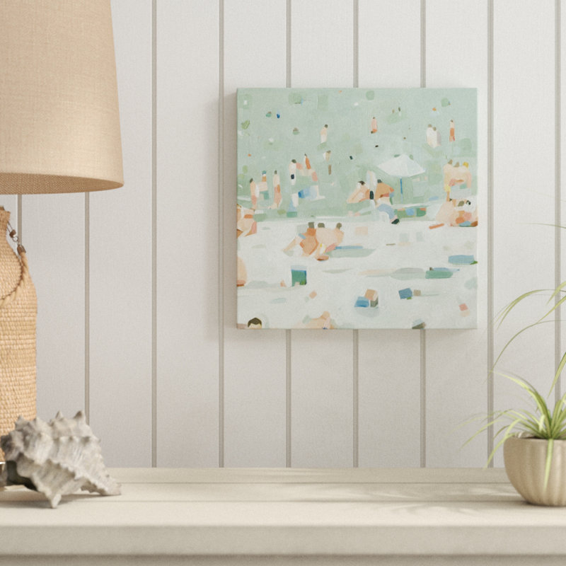 Summer Confetti I, peinture sur toile tendue, H 12 po x l 12 po