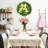 24 Inch Artificial Lemon Wreath, Spring Summer Yellow Fruit Bow Greenery Front Door Wall Decor