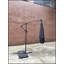 Parasol rectangulaire en porte-à-faux à leviers manivelle inclus 98,4 po x 98,4 po Ursulina-895684844