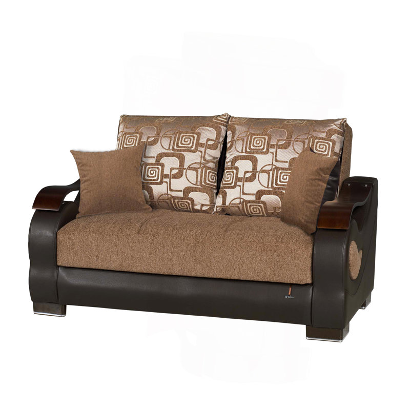 Causeuse convertible avec rangement Collection, Brun