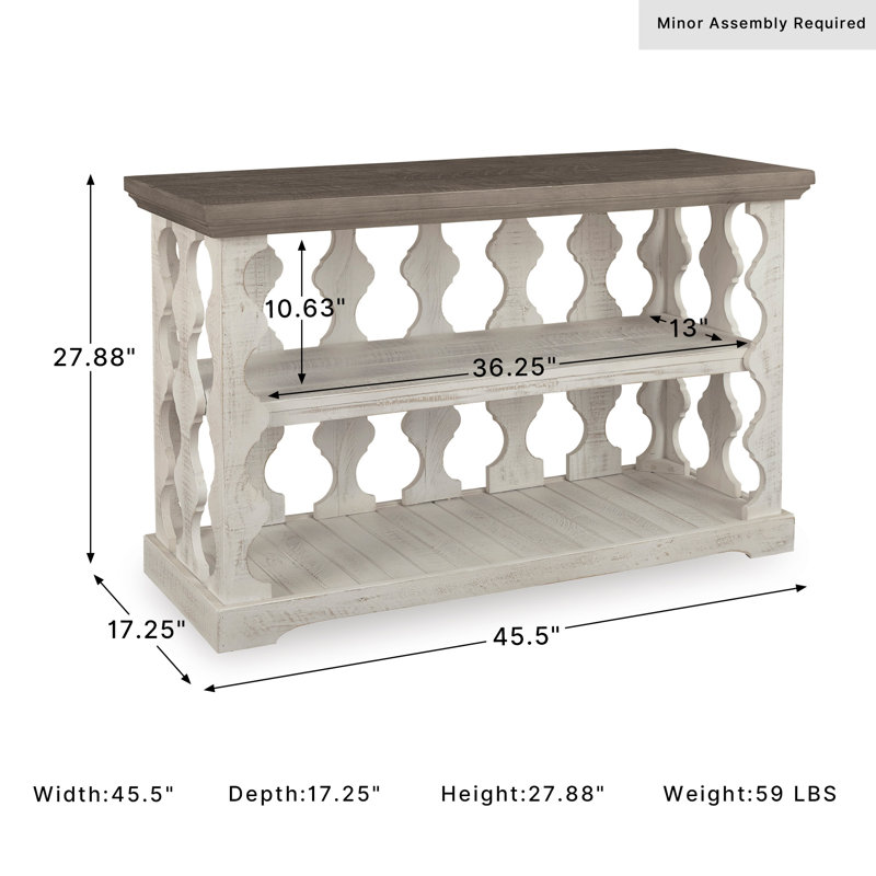 Darlicia 45.5'' Solid Wood Top Console Table