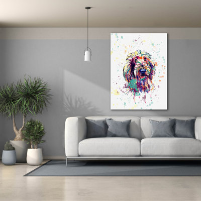 "Colorful Watercolor Goldendoodle 3" par Furbaby Affiliates
