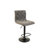 Swivel Upholstered Adjustable Height Counter Stool with Steel Frame